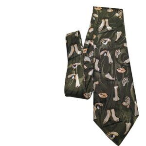 Vintage Fragments Mens Body Parts Print Necktie A.J. Rogers Design OS